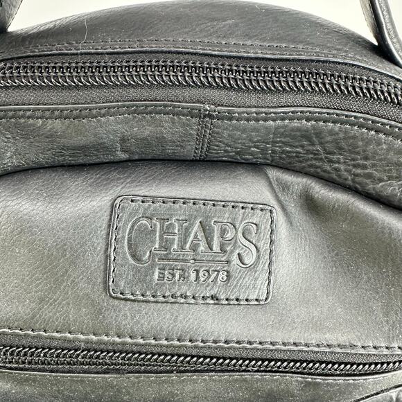 Ralph Lauren Chaps Mens Leather Backpack CH4001 Travel Work Preppy Minimalist - Picture 2 of 15